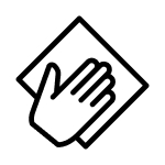 Hand and cloth icon