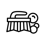 Scrub brush icon