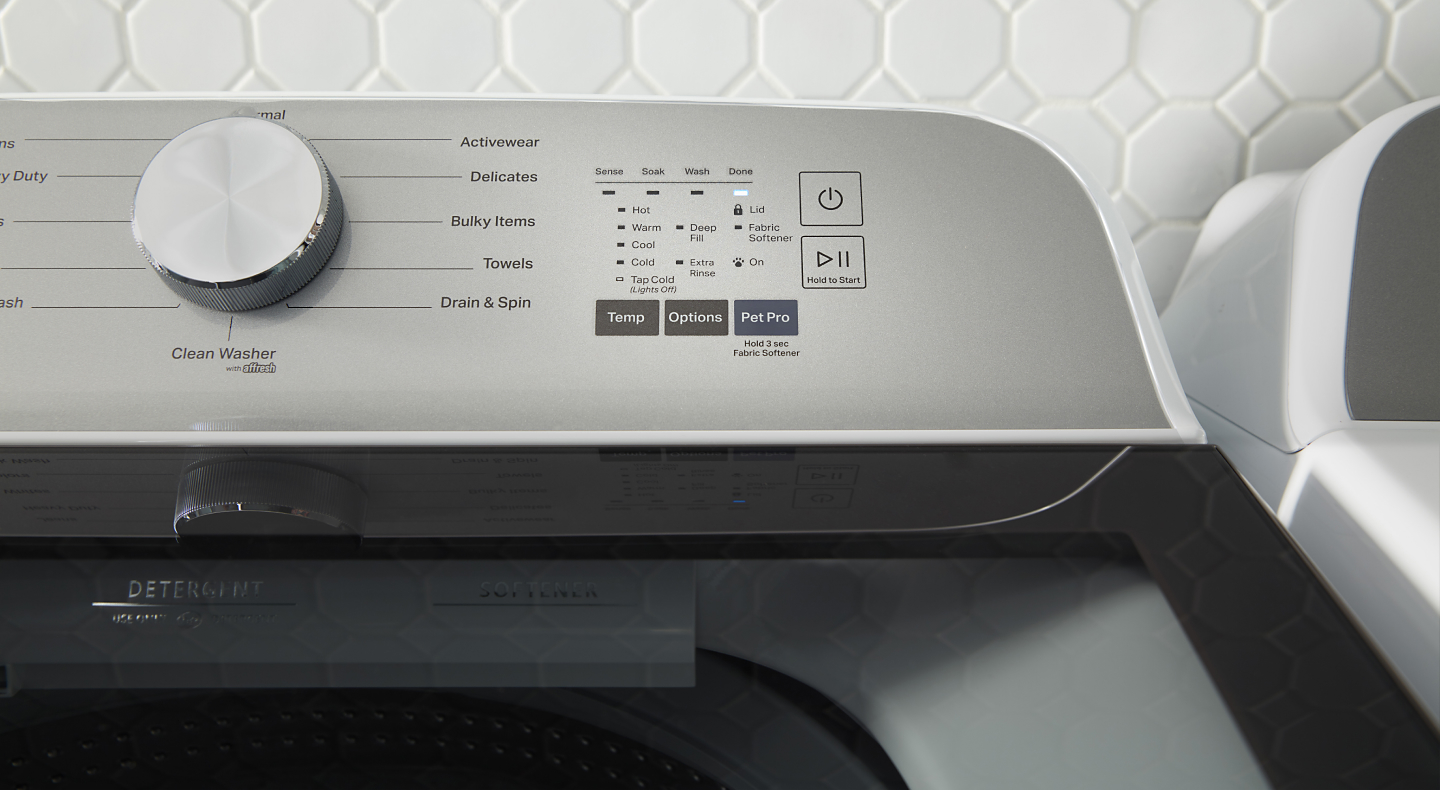 Control panel for Maytag® washing machine