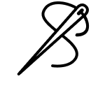 Sewing needle icon