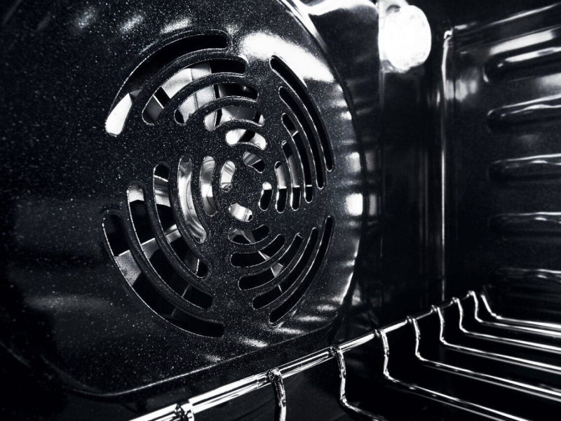 The convection fan in a Maytag® Gemini® stove