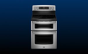 Maytag gemini double oven electric hot sale range