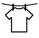 Shirt on a clothesline icon
