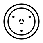 Microwave turntable icon