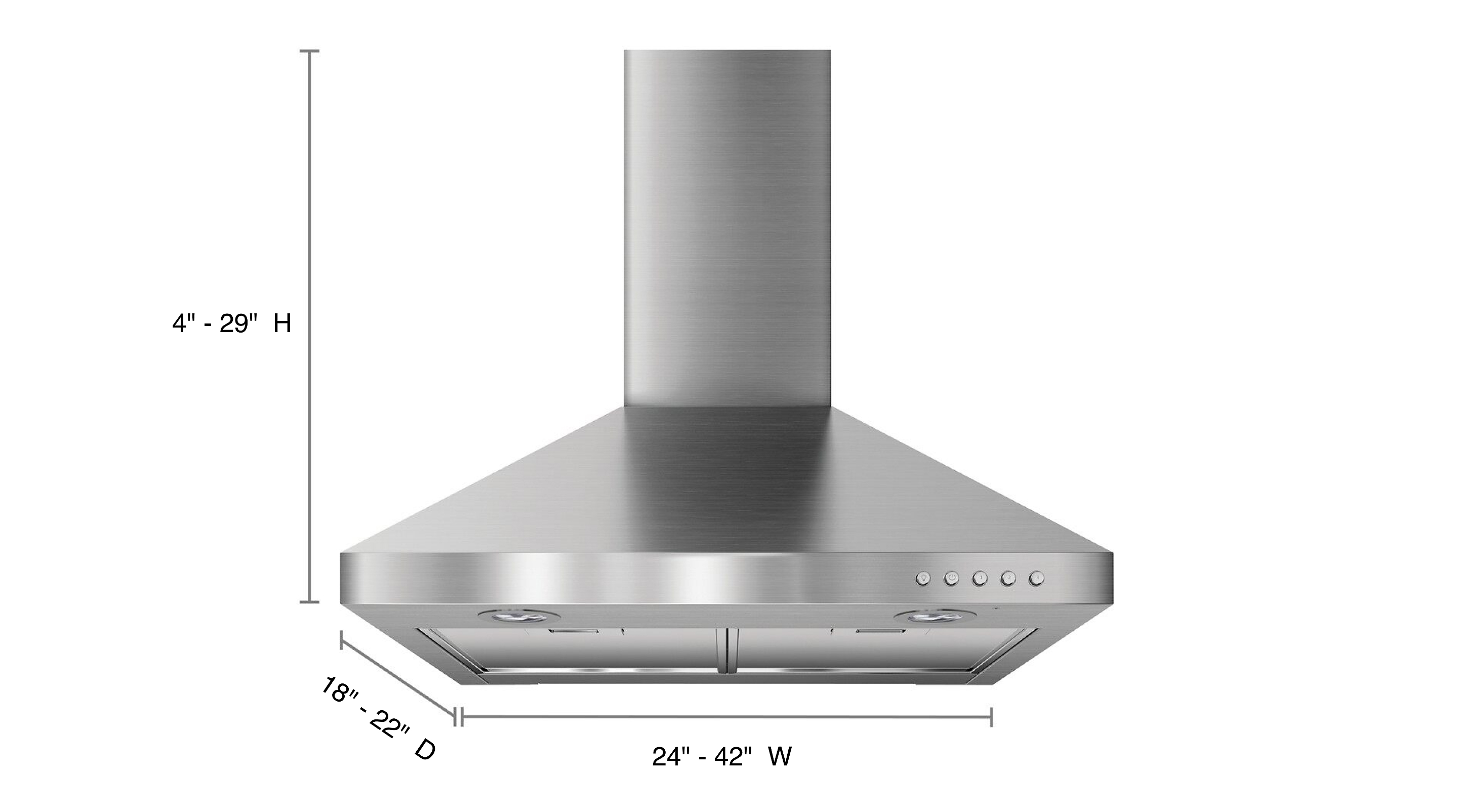 commercual kitchen hood end wall
