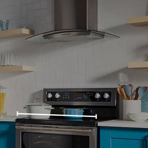 16 inch deep range hood