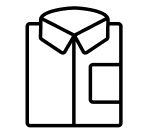 Folded shirt icon