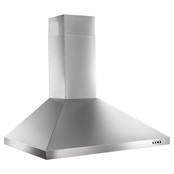 Metal wall-mount canopy hood