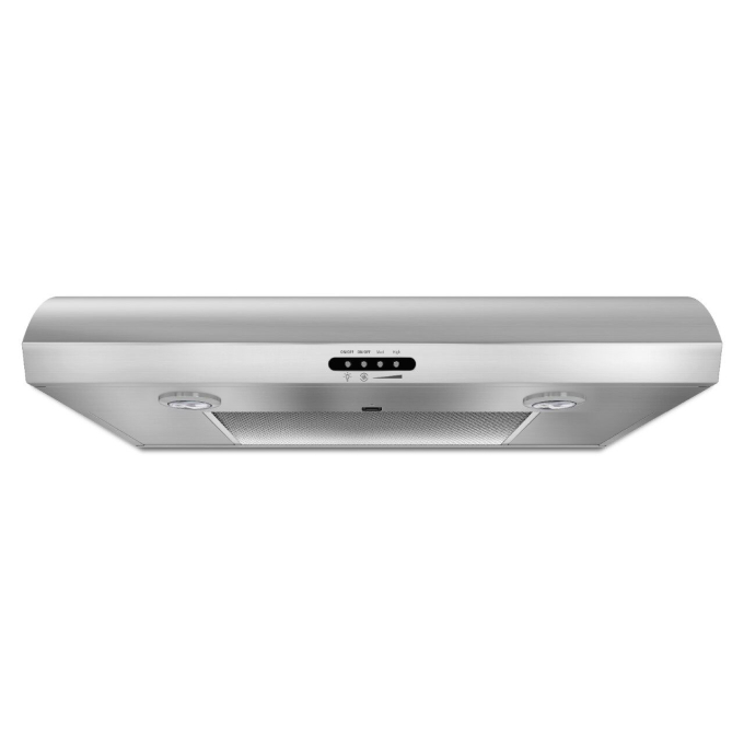 Metal undercabinet hood