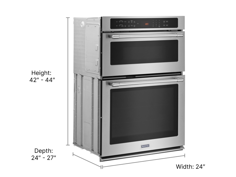 24” combo wall oven demensions