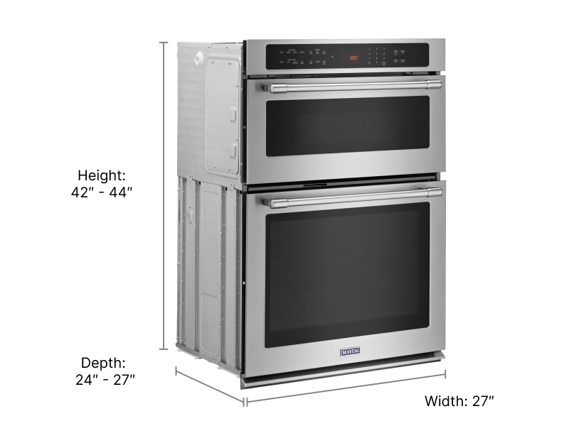 27” combo wall oven dimensions