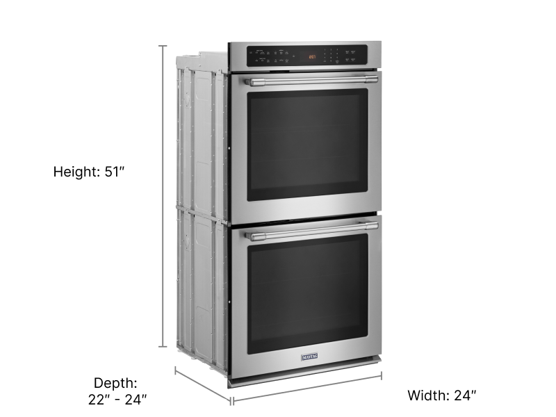 24” double wall oven dimensions