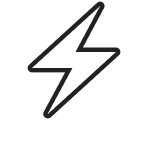 Electricity bolt icon