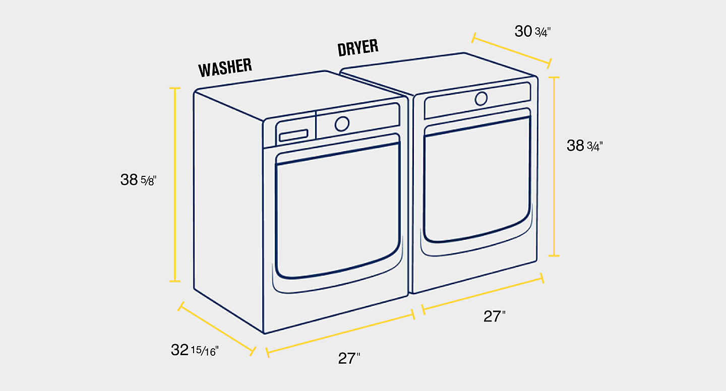 What are the Standard Dimensions of a Washer And Dryer 