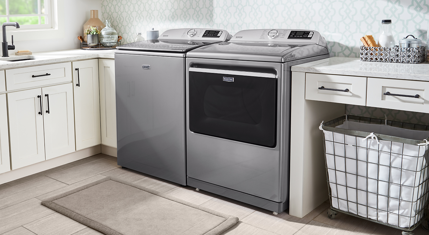 Maytag® top load washer and dryer 