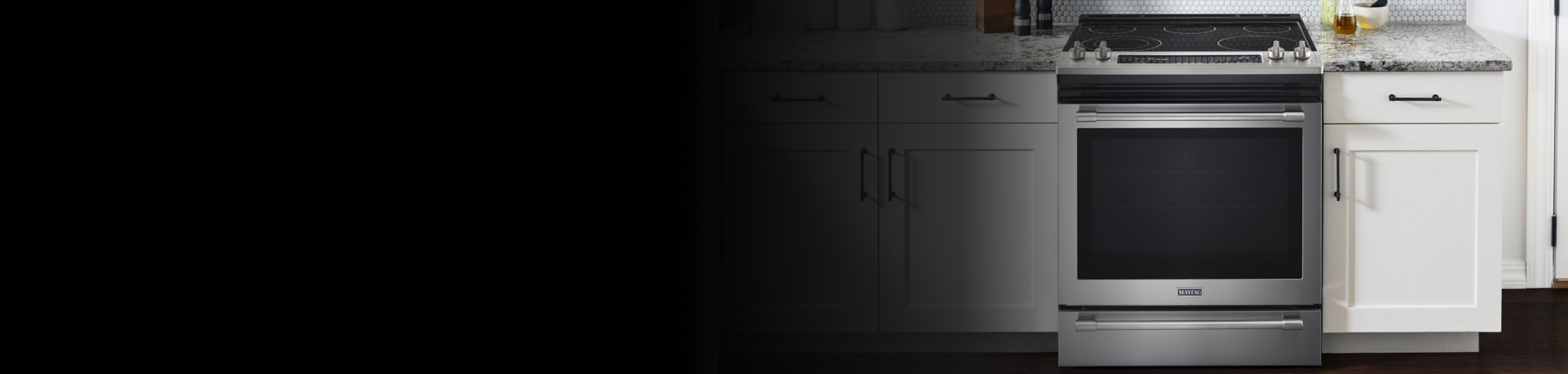 Maytag® oven set in cabinetry