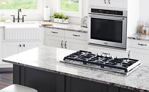 Stove top with best sale vent built in