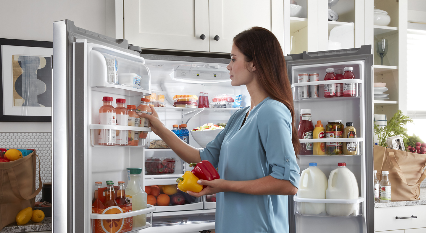 Retrieving ingredients from a refrigerator