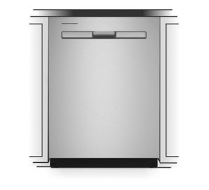 width of dishwasher cabinet