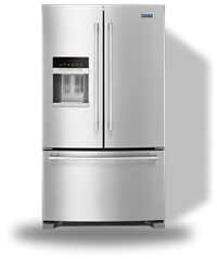 Réfrigérateur congélateur américain - MFX2876DRM - Maytag - en pose libre /  avec congélateur en bas / résidentiel