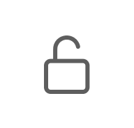 Unlocked lock icon