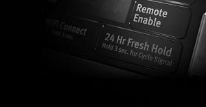 Fresh Hold® option on a washer console.