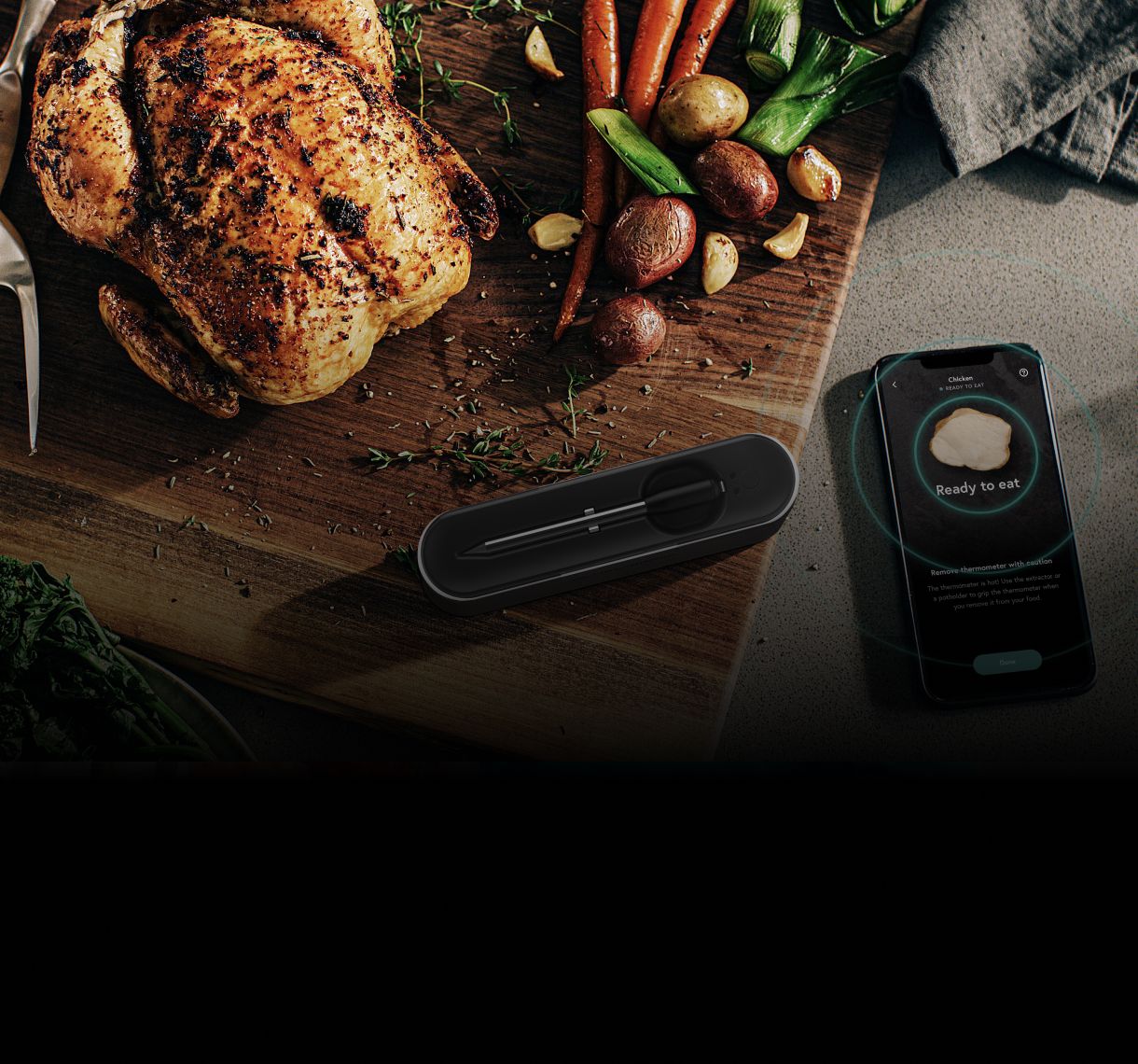 Yummly® Smart Meat Thermometer.