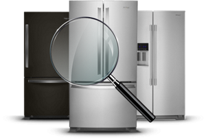 Black, bronze and stainless steel refrigerators from Whirlpool.