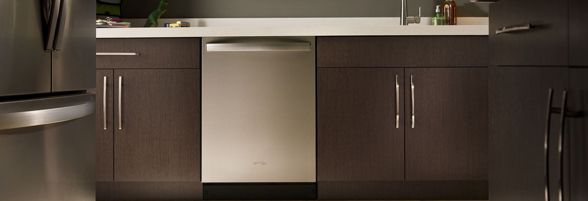 Whirlpool dishwasher in kitchen suit