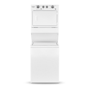 Combo stacked washer