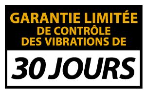 30 day vibration control limited guarantee