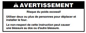 avertissement excessif
