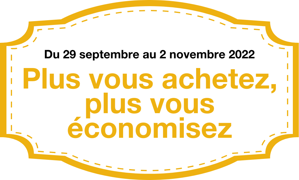 Buy more, save more - September 29-November 2, 2022