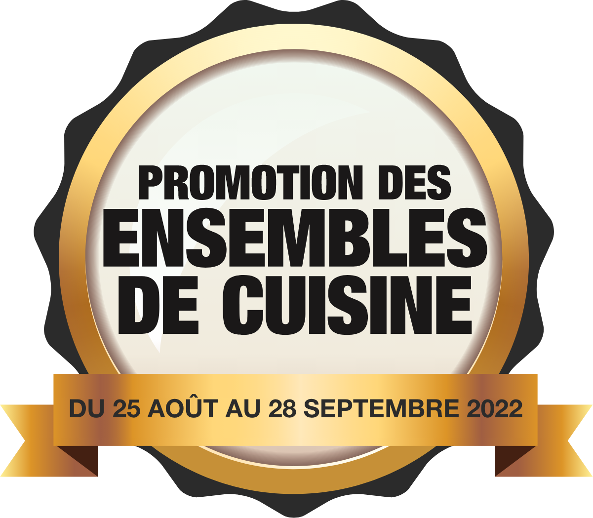 Promotion des ensembles de cuisine - Du 25 août au 28 septembre 2022