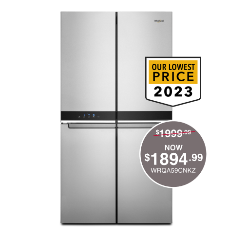 36-Inch Wide Counter Depth 4 Door Refrigerator - 19.4 Cu. Ft.