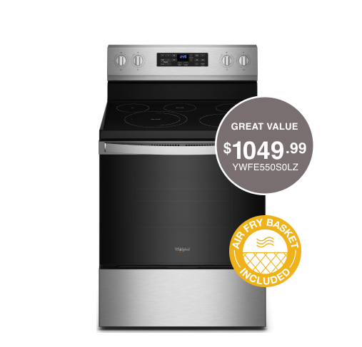 5.3 Cu. Ft. Whirlpool® Electric 5-in-1 Air Fry Oven
