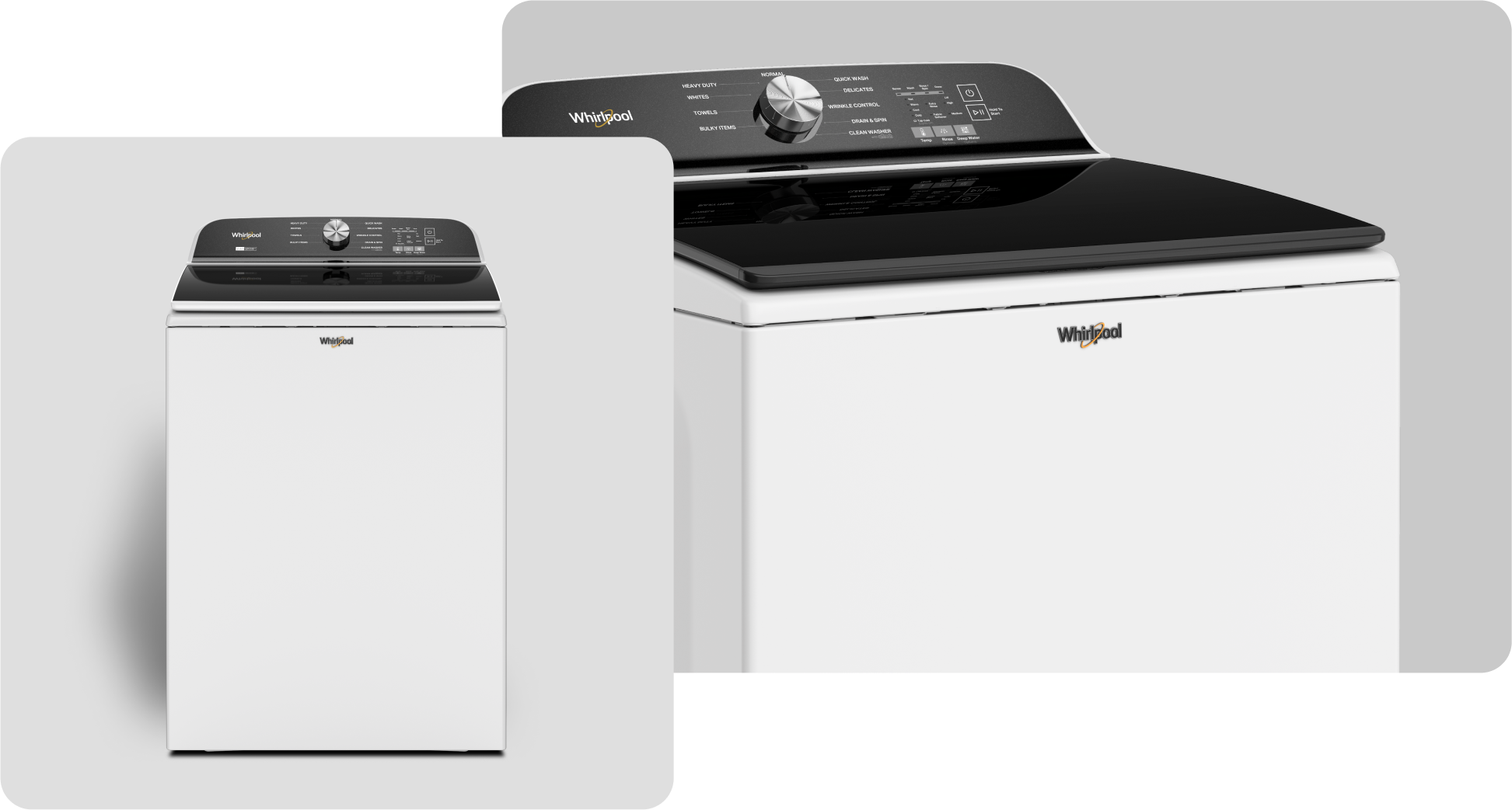 A Whirlpool® Washer with a White Finish