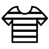 A striped shirt icon.