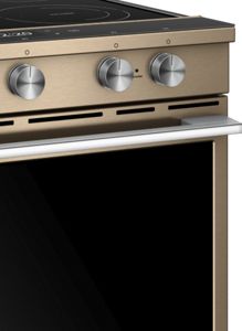 Slide-in electric range in Sunset Bronze