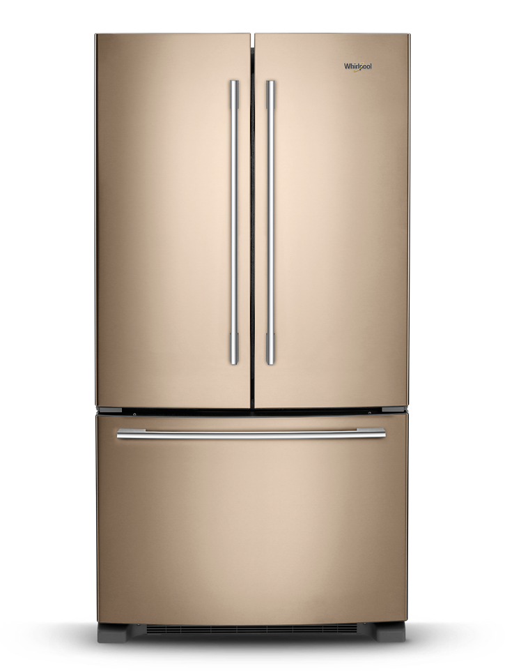 See what a new appliance finish on Whirlpool refrigerators can do for your design.