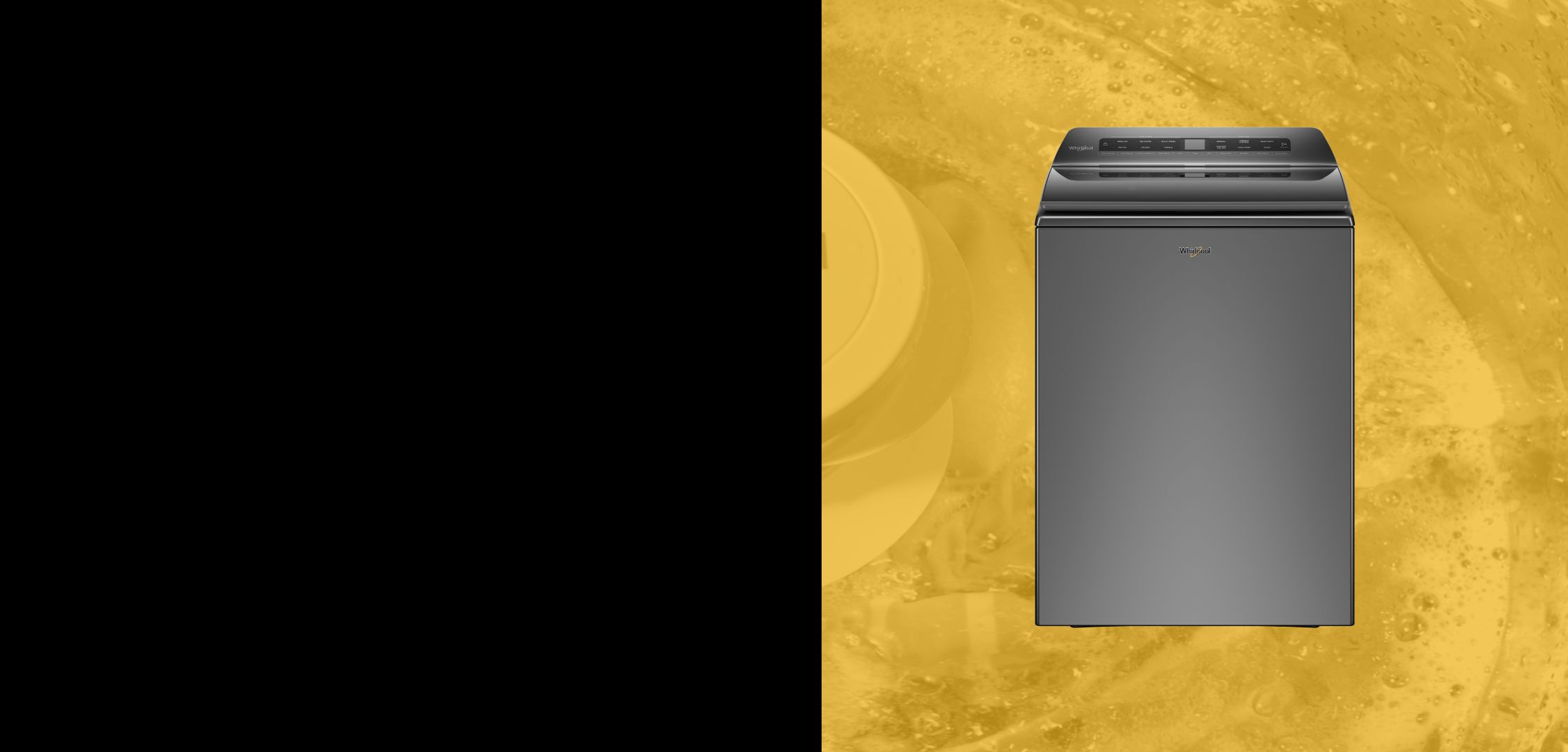 Grey Whirlpool® washer.