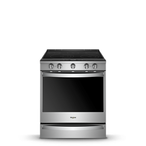 Image of a Whirlpool stainless steel double oven freestanding range