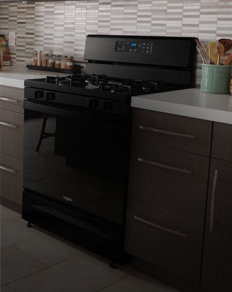 Whirlpool® freestanding range.