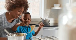 Make messes together - Whirlpool products help you clean them up.