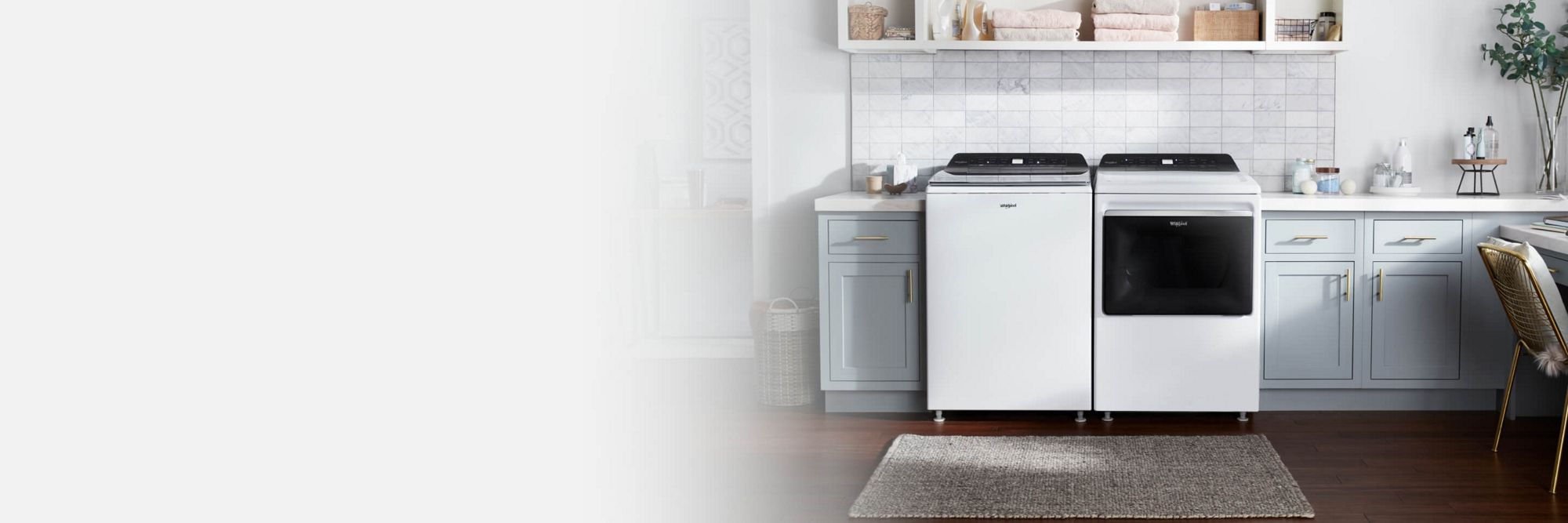Get clothes clean, fast with a Whirlpool® laundry machine.