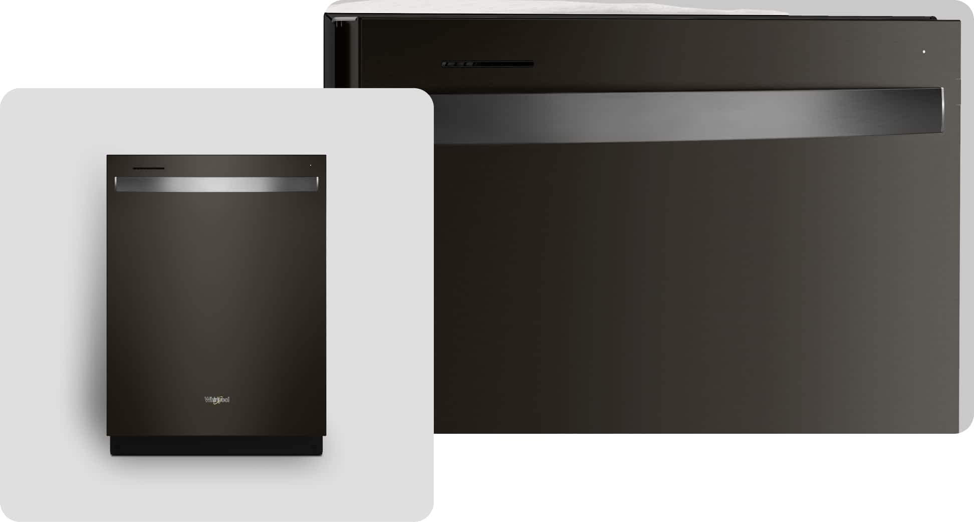 A Whirlpool® Dishwasher with a Fingerprint-Resistant Black Stainless Finish 