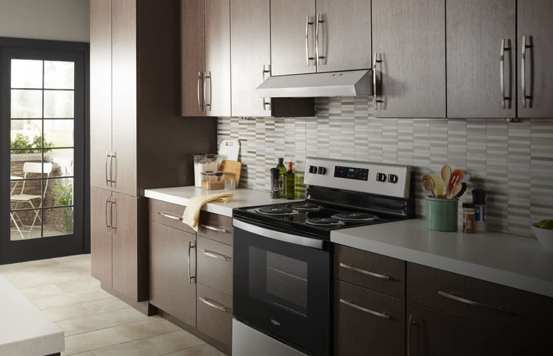 A Whirlpool® Undercabinet Hood in a kitchen