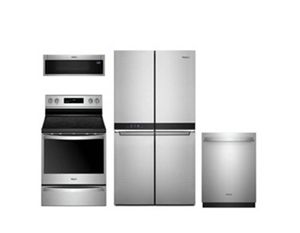 Stainless Refrigerator, Range, Dishwasher and Microwave