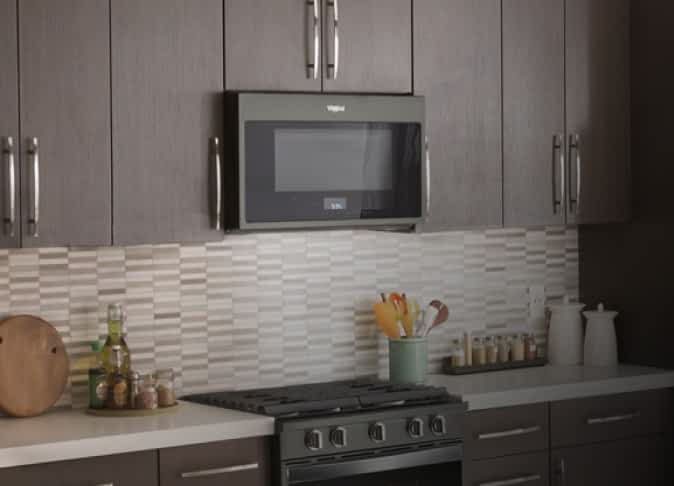 A Whirlpool® Over-The-Range Microwave 