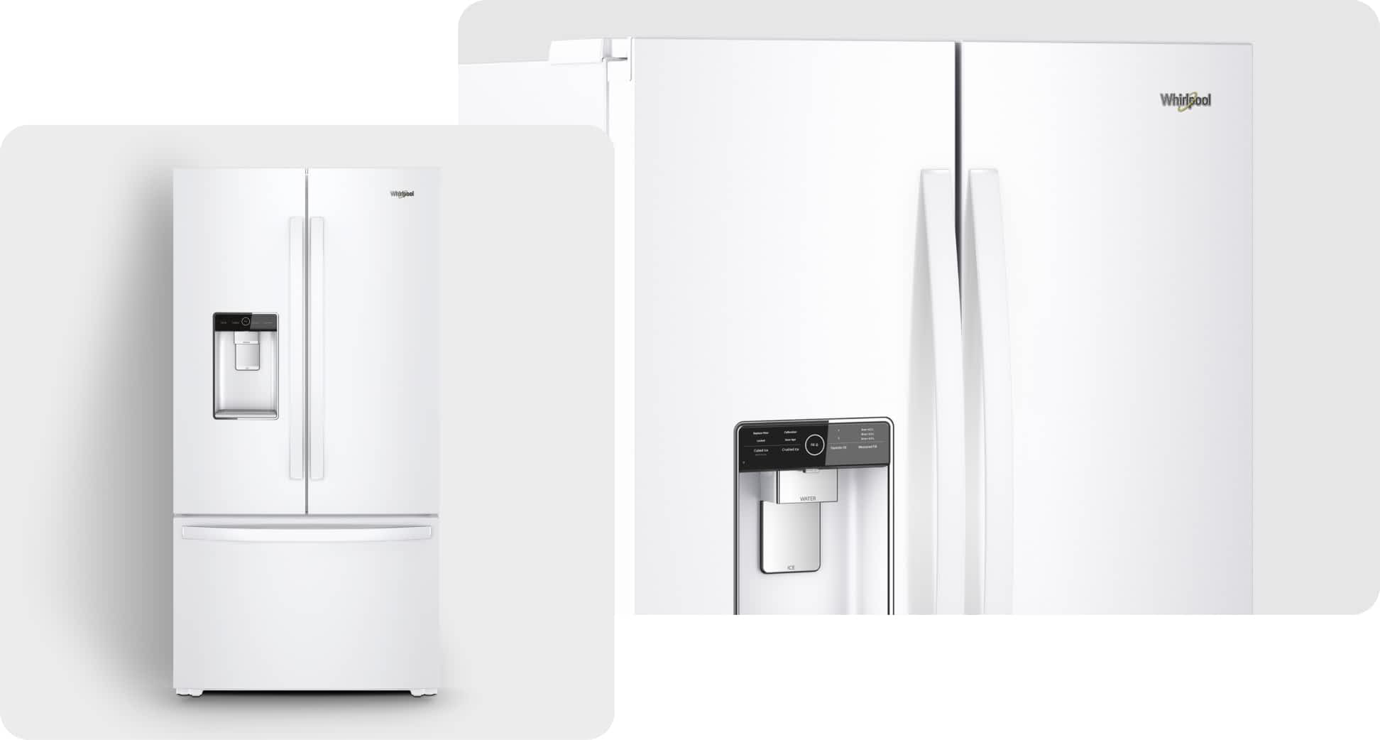 A Whirlpool® Refrigerator with a White Finish 
